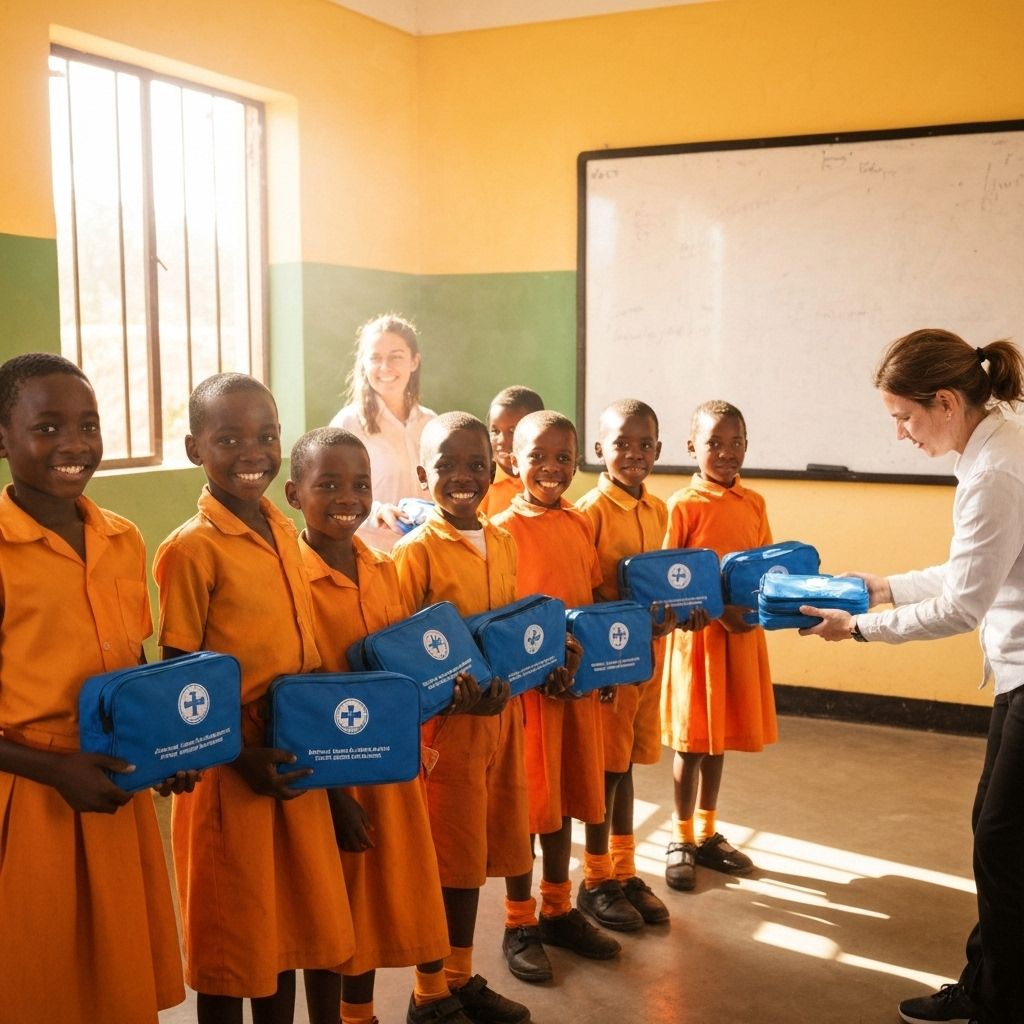 First aid kit distribution